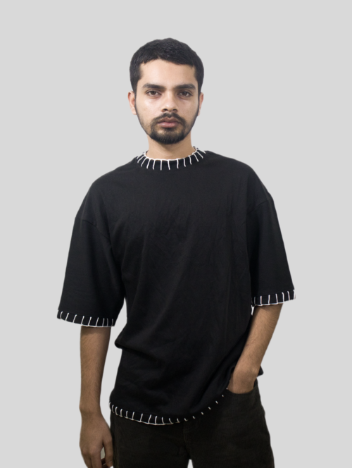 1 Edge Mark Drop Shoulder T-shirt