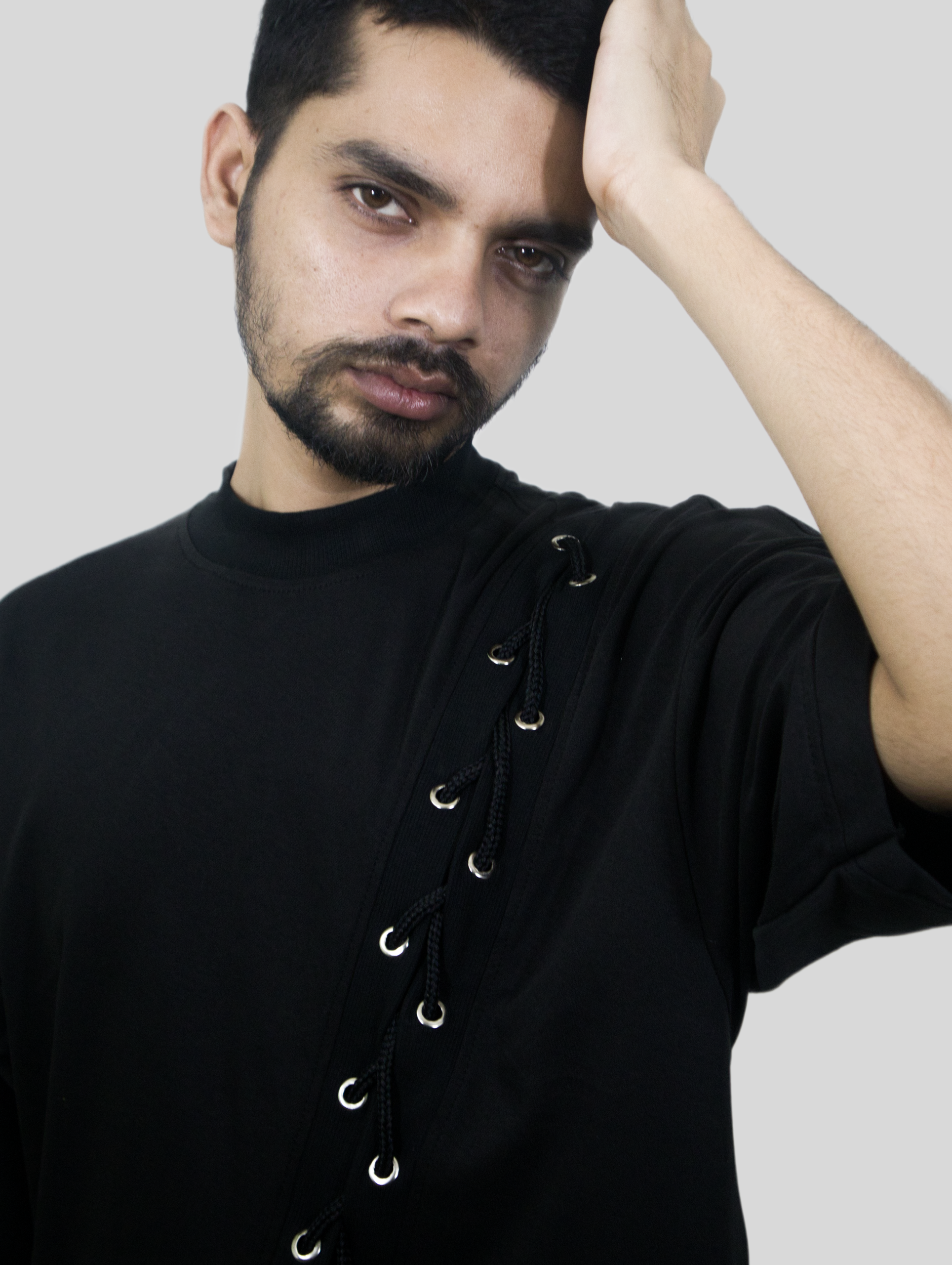 Diagonal Tension Drop Shoulder T-shirt - Image 3