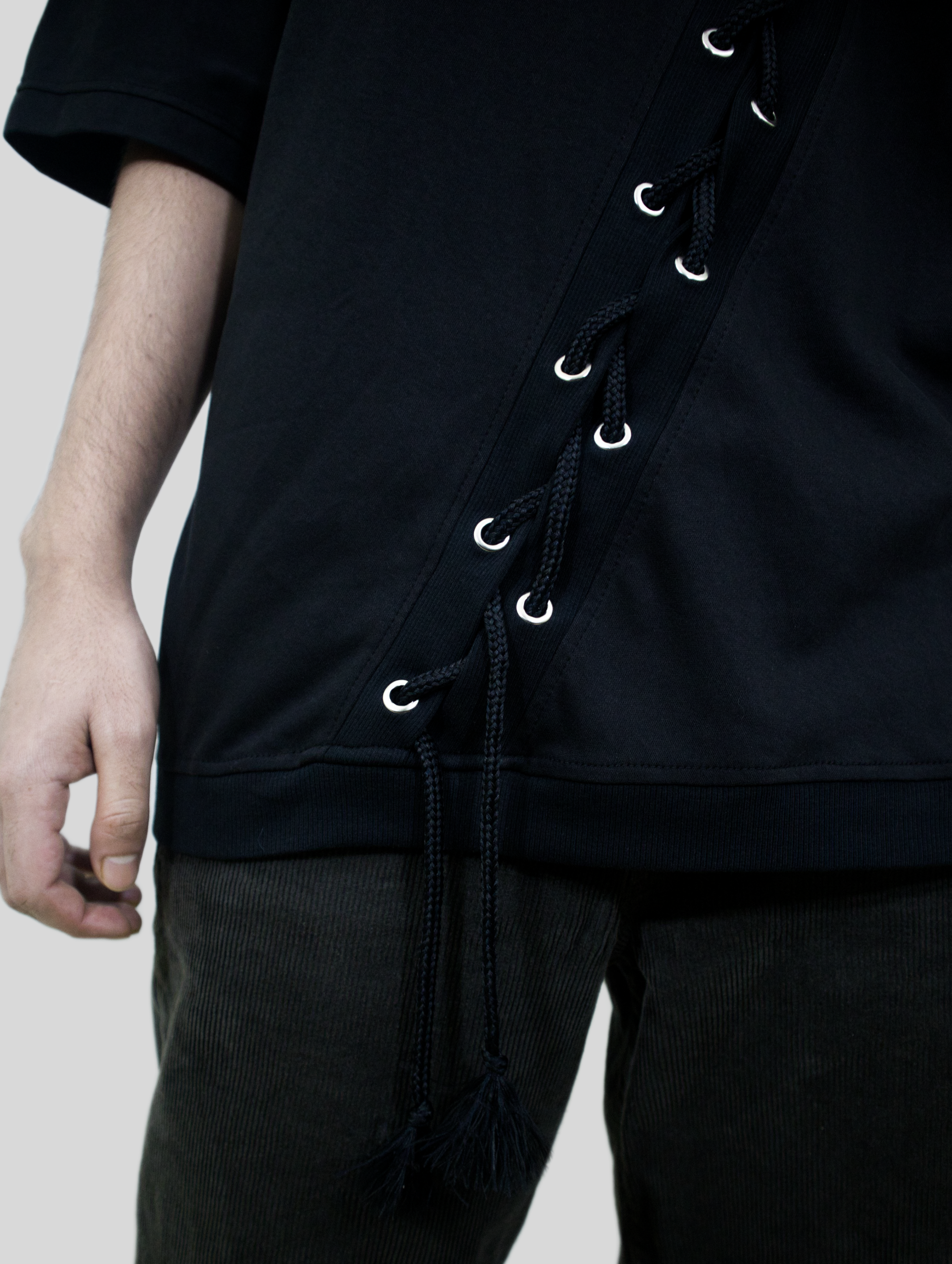 Diagonal Tension Drop Shoulder T-shirt - Image 2