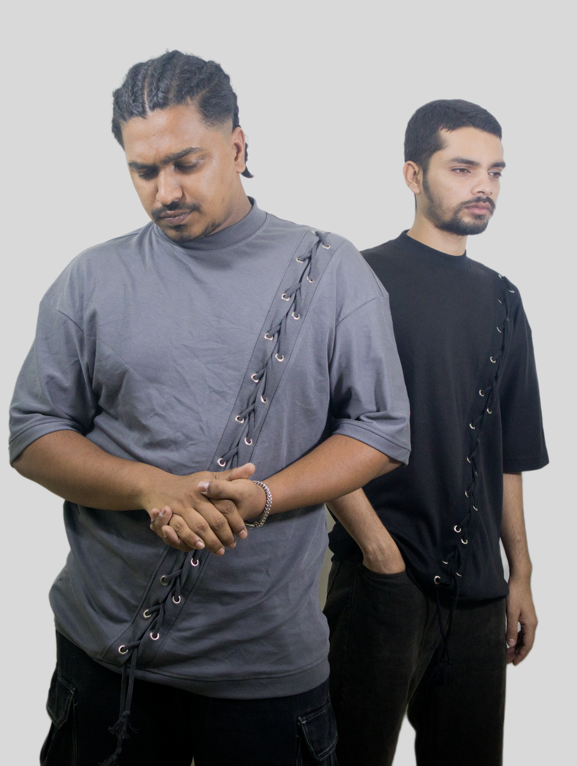 Diagonal Tension Drop Shoulder T-shirt - Image 5