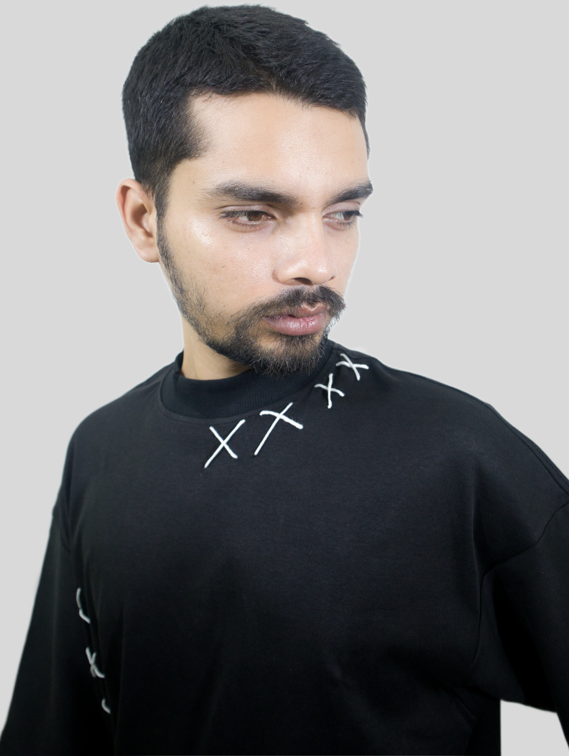 Raw Stitch Drop Shoulder T-shirt - Image 2