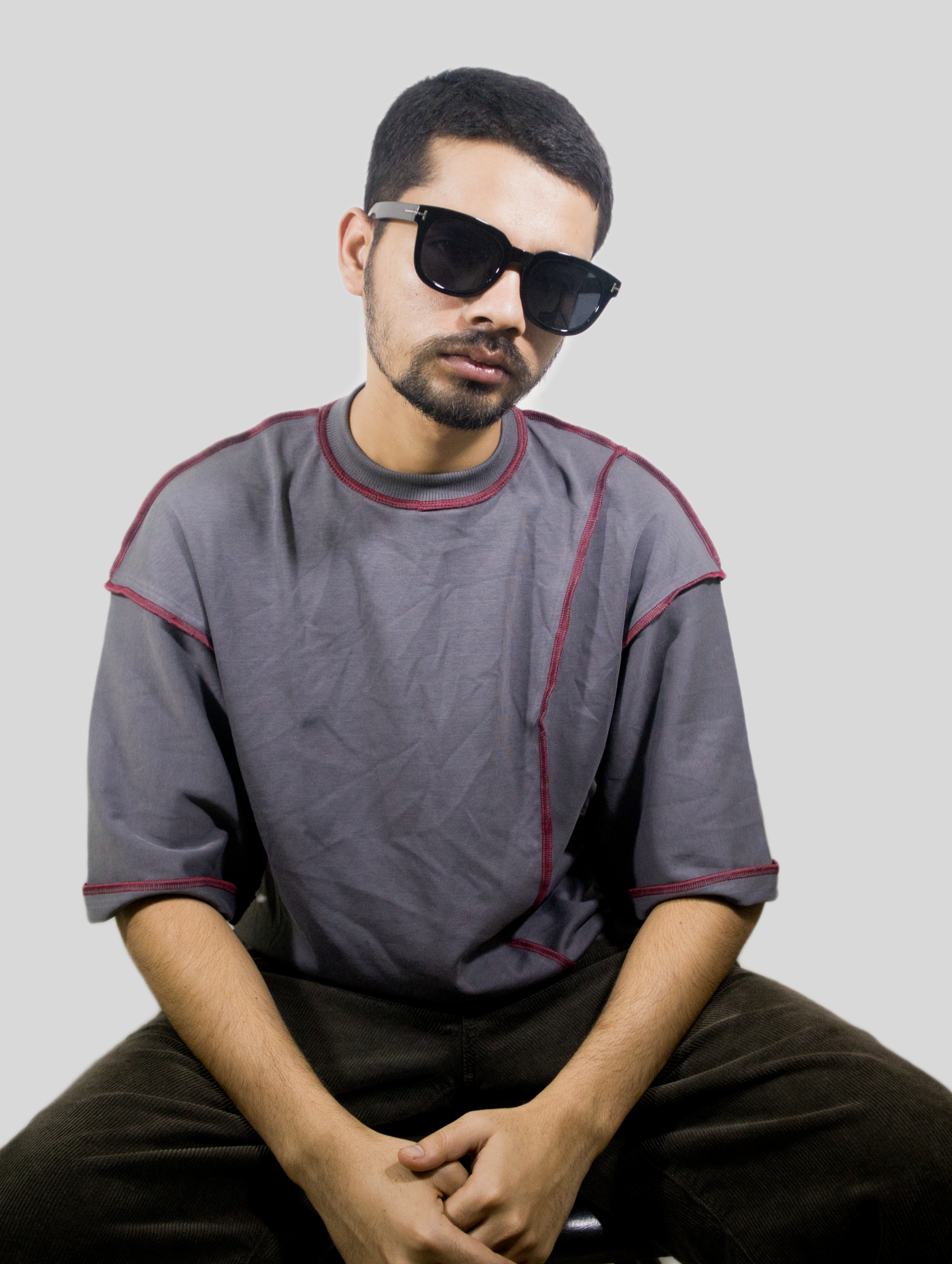 Exposed Frame Drop Shoulder T-shirt - Image 4