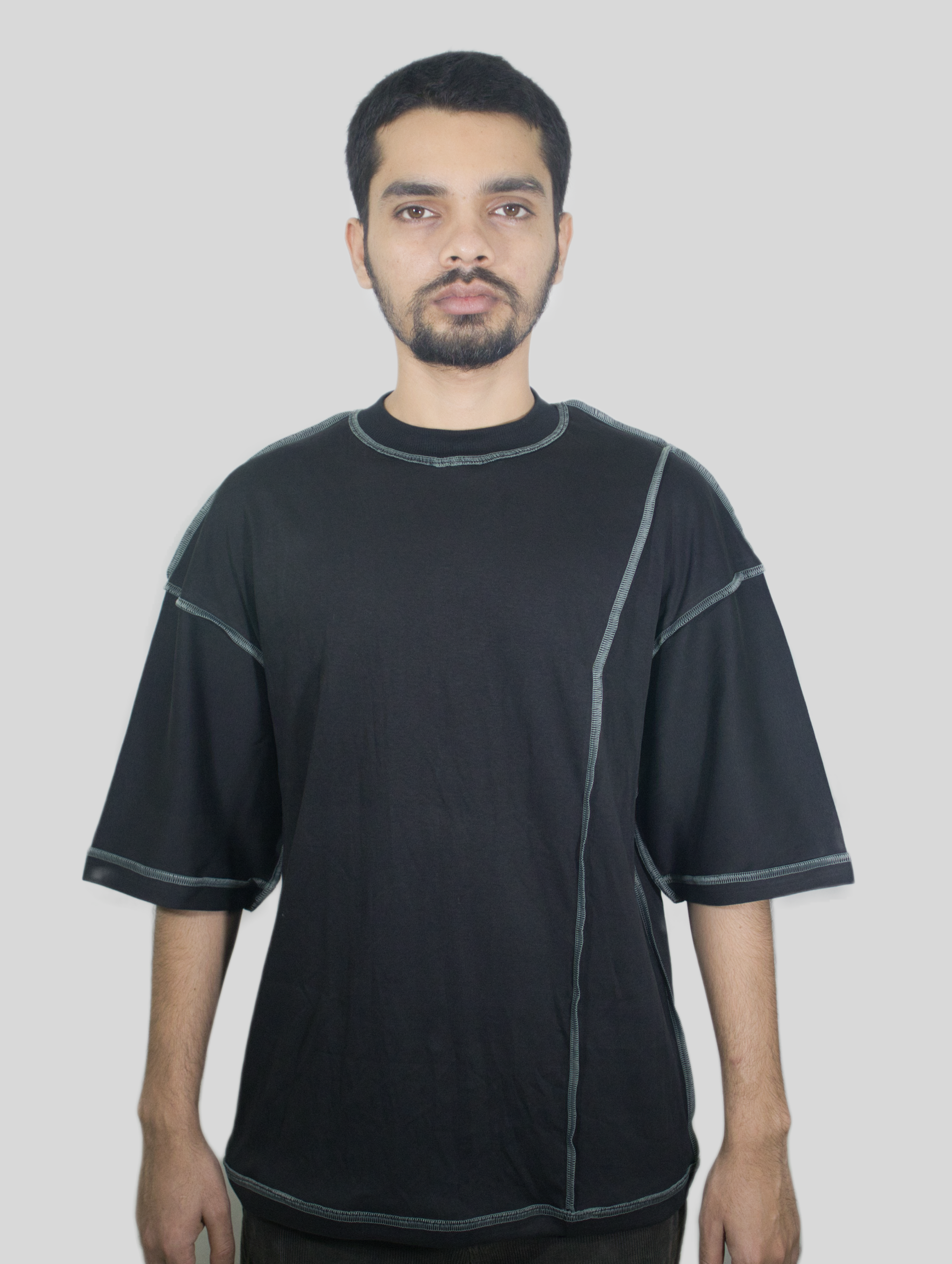 Exposed Frame Drop Shoulder T-shirt - Image 6