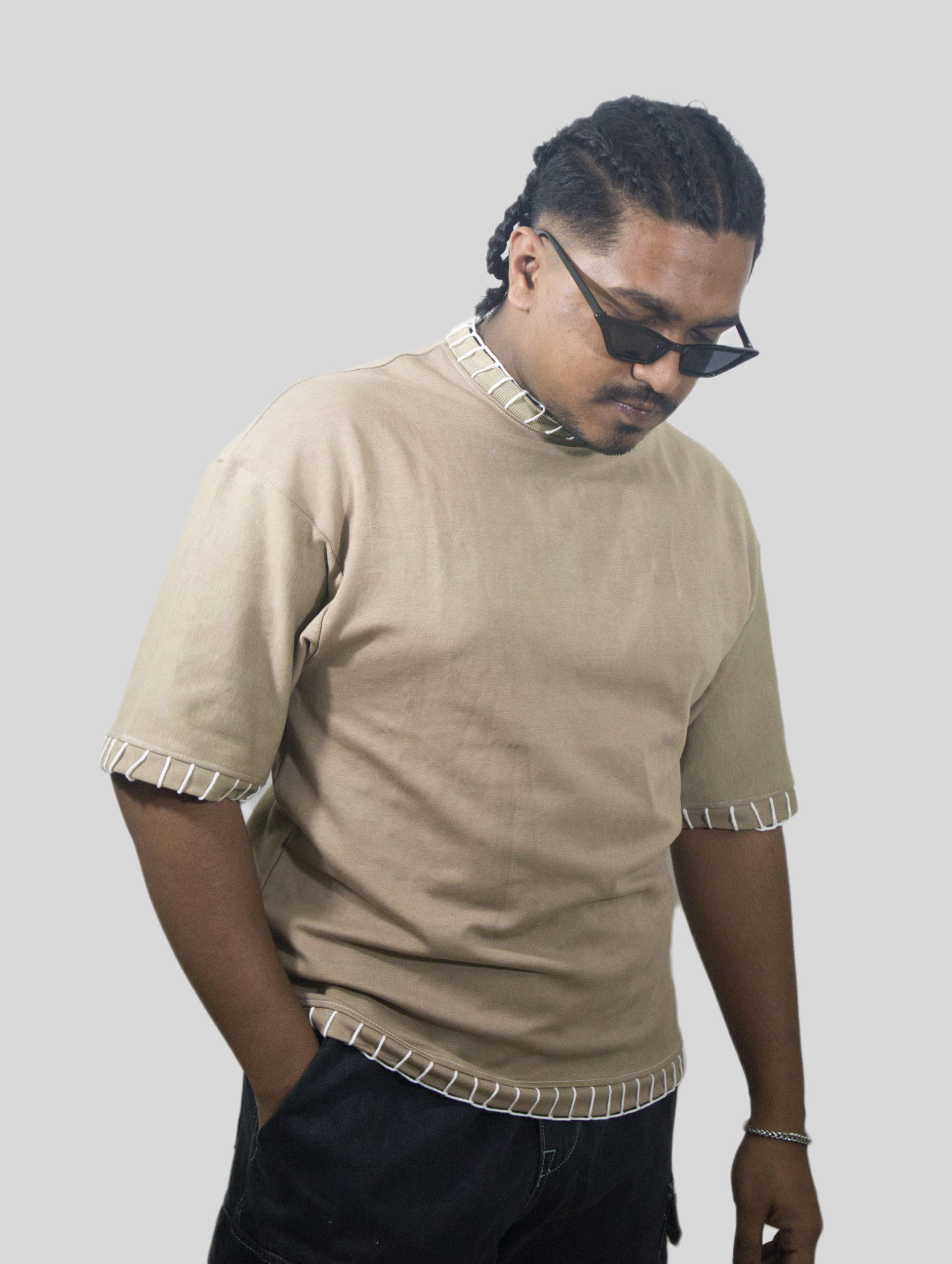 Edge Mark Drop Shoulder T-shirt - Image 6